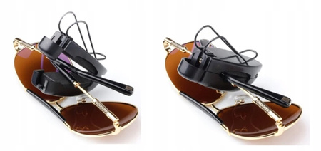 Uchwyt samochodowy na okulary klips mocny wieszak wytrzymały solidny