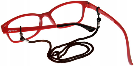 SZNUREK BRĄZOWY DO OKULARÓW PLECIONY klasyczny zawieszka sznureczek 2szt.