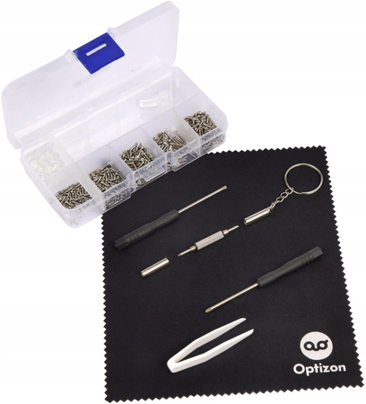 Zestaw do NAPRAWY okularów śrubki śrubokręty noski duży ZESTAW NAPRAWCZY