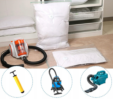 WOREK PRÓŻNIOWY 60x80 do pakowania odzieży pościeli poduszek mocny