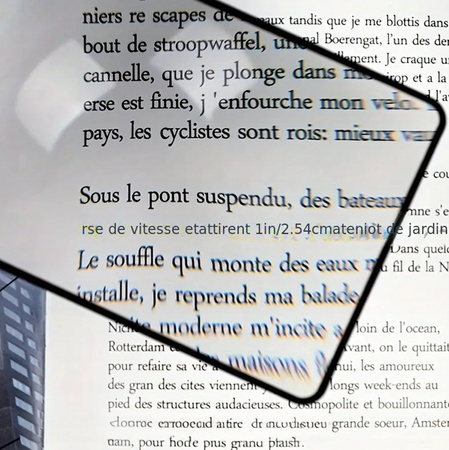 FOLIA SZKŁO POWIĘKSZAJĄCE podręczna lupa do czytania elastyczna 12x18