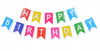 Baner urodzinowy HAPPY BIRTHDAY kolorowy flagi dekoracja girlanda