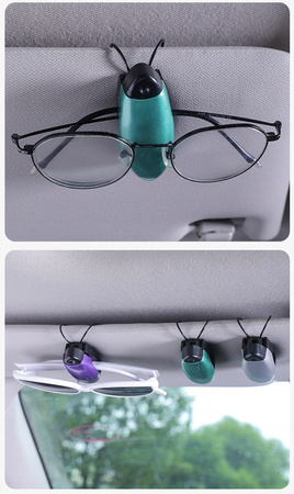 Uchwyt samochodowy na okulary klips mocny wieszak wytrzymały solidny