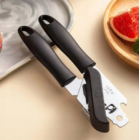 RĘCZNY METALOWY OTWIERACZ DO KONSERW butelek mocny solidny nierdzewny