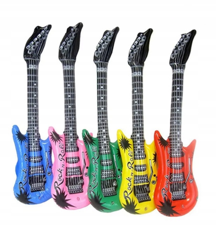 NADMUCHIWANA GITARA 90CM GADŻET IMPREZOWY NA URODZINY KARNAWAŁ ZABAWA