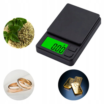 WAGA KIESZONKOWA JUBILERSKA 500g/0,01g CYFROWA PRECYZYJNA