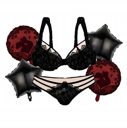 ZESTAW BALONÓW NA WIECZÓR PANIEŃSKI zabawne balony przyjęcie 5elementów