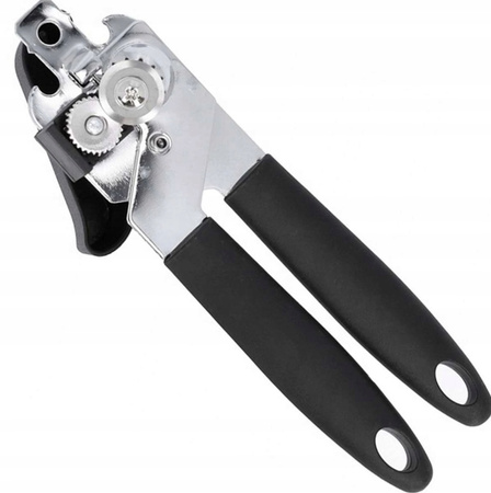 RĘCZNY METALOWY OTWIERACZ DO KONSERW butelek mocny solidny nierdzewny