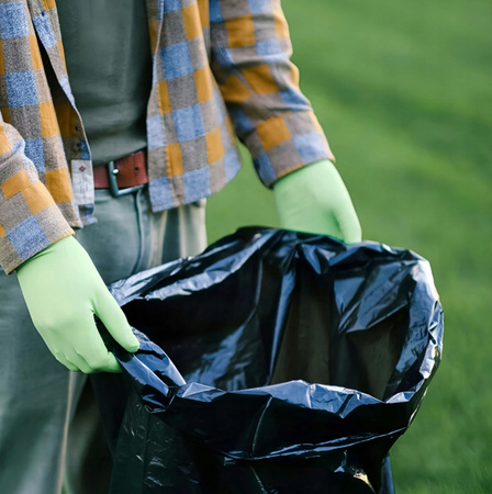 WORKI NA ŚMIECI 60 LITRÓW CZARNE BARDZO MOCNE SUPER STRONG 60X75CM 10 SZTUK