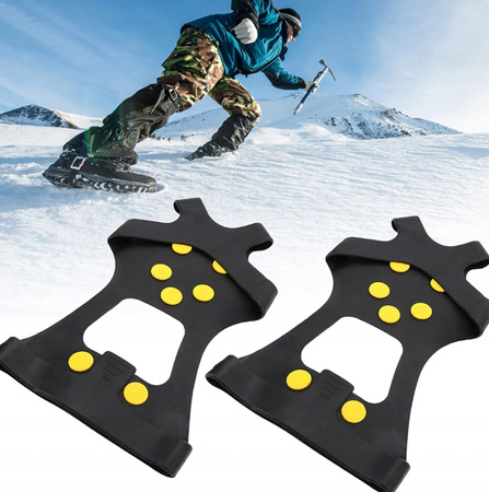 RACZKI ANTYPOŚLIZGOWE NA BUTY gumowe raczki nakładki kolce zimowe r 42-48