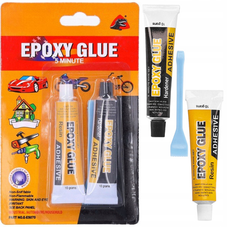 UNIWERSALNY UTWARDZACZ klej dwuskładnikowy do plastiku szkła metalu drewna