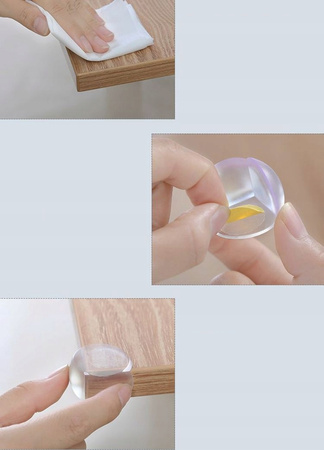 ZABEZPIECZENIE NA ROGI KANTY stołu mebli szafki ochraniacze narożników 8szt