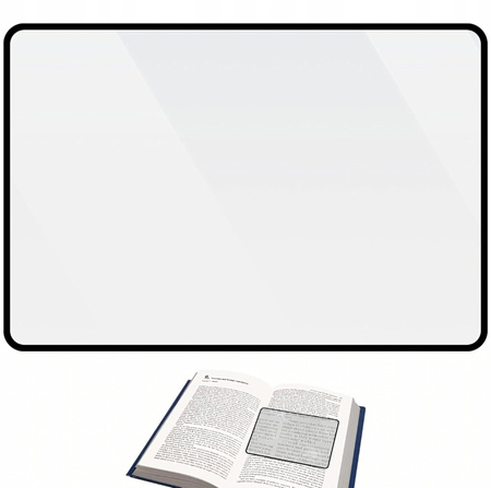 FOLIA SZKŁO POWIĘKSZAJĄCE podręczna lupa do czytania elastyczna 12x18
