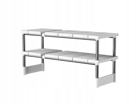 ORGANIZER PÓŁKA DO SZAFKI KUCHENNEJ 2 poziomy pod zlew regał do szafki blat