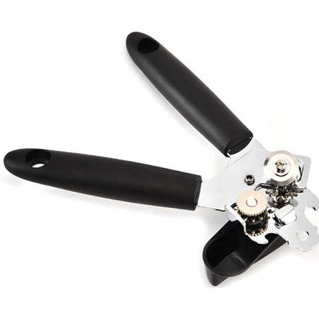 RĘCZNY METALOWY OTWIERACZ DO KONSERW butelek mocny solidny nierdzewny