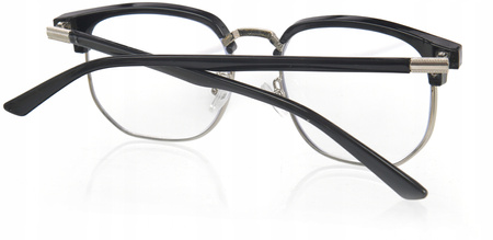 OKULARY KOREKCYJNE METALOWE +3,50 solidne trwałe do czytania