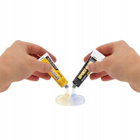 UNIWERSALNY UTWARDZACZ klej dwuskładnikowy do plastiku szkła metalu drewna