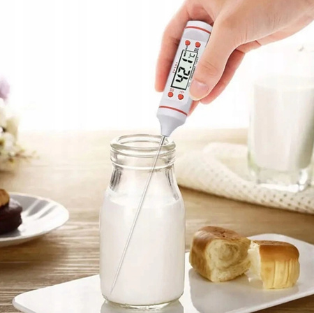 TERMOMETR SZPILKOWY KUCHENNY elektroniczny z wyświetlaczem z sondą do mięs