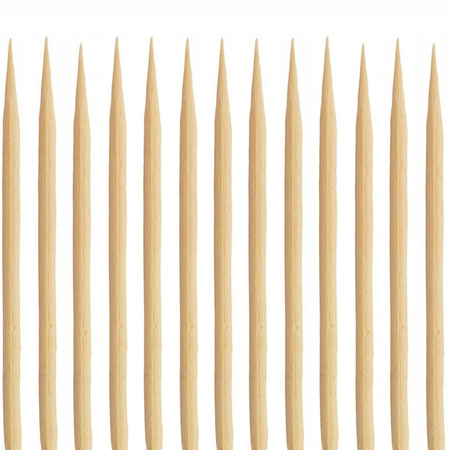 WYKAŁACZKI DREWNIANE 300 sztuk do zębów koreczki pikery 6,5cm