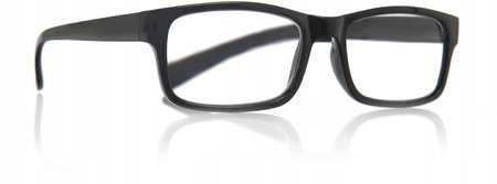OKULARY KOREKCYJNE OPTIZON +1,50 plus jeden i pół czarne DO CZYTANIA