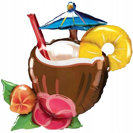 ZESTAW BALONÓW NA IMPREZĘ ALOHA hawajskie urodzinowe przyjęcia 5ele