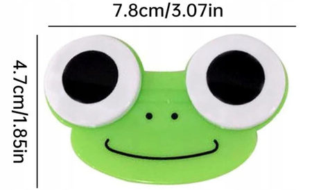 POJEMNIK NA SOCZEWKI KONTAKTOWE zielona żabka kompaktowy