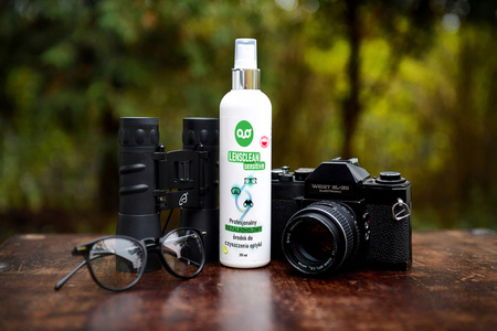 LensClean SENSITIVE BEZ ALKOHOLU płyn do okularów szkieł 30ml + ściereczka