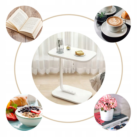 STOLIK KAWOWY POMOCNICZNY BOCZNY NOCNY KSZTAŁT LITERY C DO SALONU