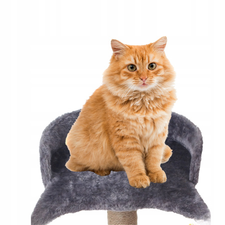 DRAPAK SŁUPER DLA KOTA legowisko do drapania dla kotów kociąt z piłeczką