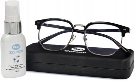 OKULARY KOREKCYJNE METALOWE +3,00 solidne trwałe do czytania