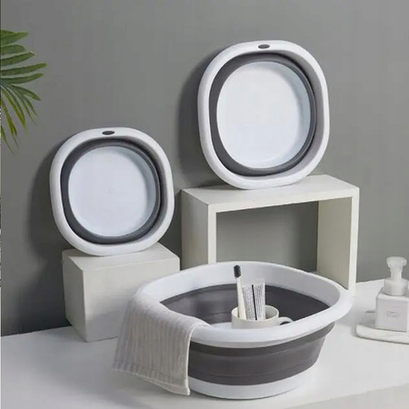 Silikonowa miska składana 2L do podróży uniwersalna turystyczna pojemnik