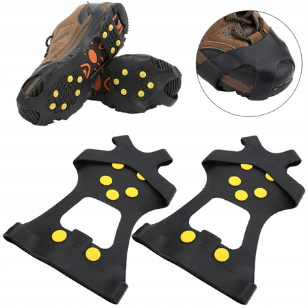 RACZKI ANTYPOŚLIZGOWE NA BUTY gumowe raczki nakładki kolce zimowe r 42-48