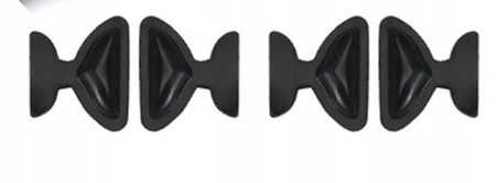 NOSKI DO OKULARÓW kształt motylki 2 pary antypoślizgowe 4 szt czarny
