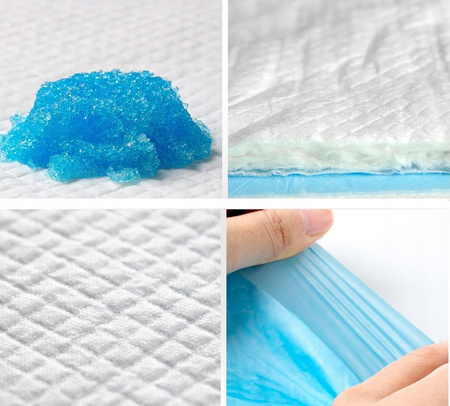 PODKŁADY HIGIENICZNE MATY DLA PSA NAUKA SIKANIA XL 90x60cm chłonne 50 SZTUK