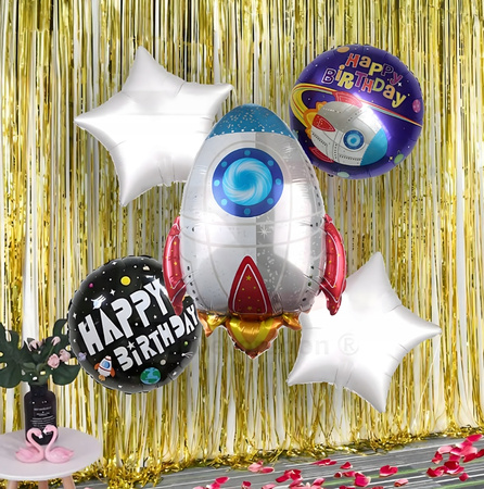ZESTAW BALONÓW KOSMOS urodzinowe przyjęcia dla dzieci 5elementów