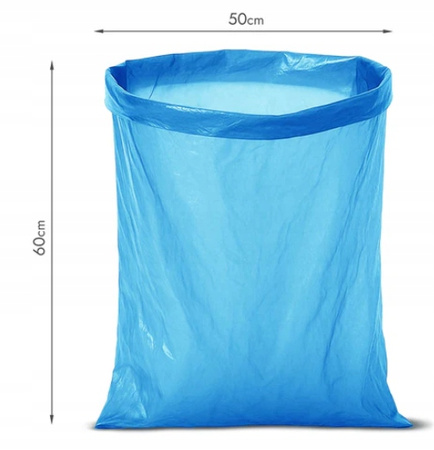 WORKI NA ŚMIECI 35L 20szt. niebieskie do segregacji na papier 9 mikronów