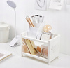 UNIWERSALNY ORGANIZER na biurko do łazienki biały praktyczny na kosmetyki