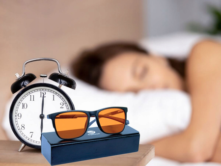 NAKŁADKA NA OKULARY BlueDefender BLOKUJĄCA ŚWIATŁO NIEBIESKIE na noc do TV