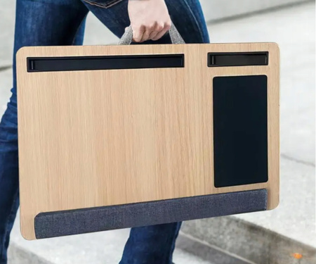PRZENOŚNA PODSTAWKA POD LAPTOPA funkcjonalna z miękkimi poduszkami wygoda