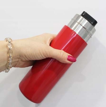 KUBEK TERMICZNY 500ml TERMOS butelka termiczna na klik na herbatę kawę