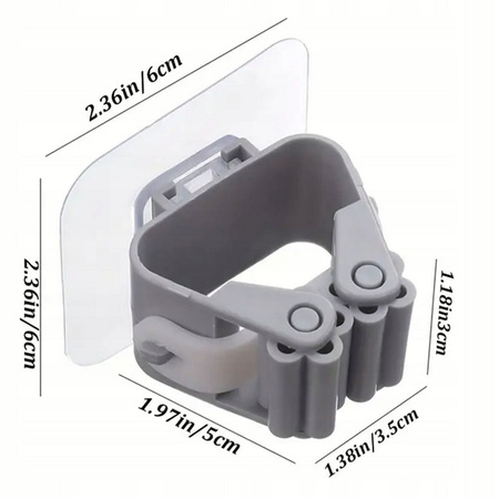 ŚCIENNY UCHWYT WIESZAK SAMOPRZYLEPNY NA MOPY MIOTŁY SZCZOTKI NARZĘDZIA