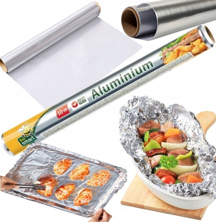 FOLIA ALUMINIOWA GRUBA 10M PACLAN MOCNA SPOŻYWCZA GASTRONOMICZNA CATERING