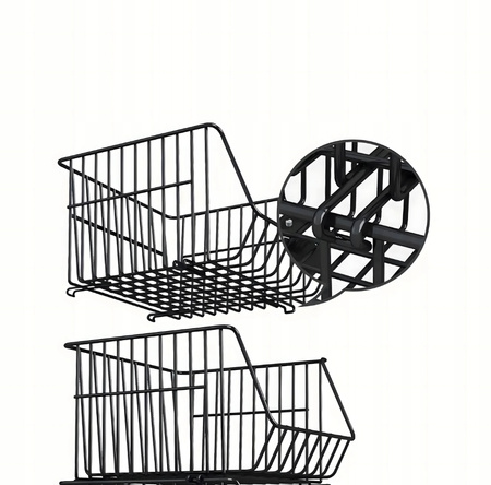 KUCHENNY ŁAZIENKOWY REGAŁ NA KÓŁKACH 5 poziomów składany szafka stolik
