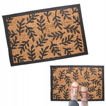WYCIERACZKA POD DRZWI 40x60 do butów kokos+guma zewnętrzna mix wzorów