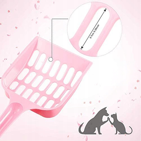 SZPATUŁKA ŁOPATKA SZUFELKA DO KUWETY KOCIEJ PRZESIEWANIA ŻWIRKU KUWET ŻWIRU