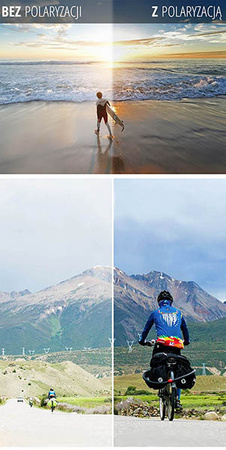 Okulary PRZECIWSŁONECZNE czarne soczewki Z POLARYZACJĄ unisex UV400