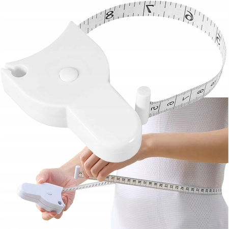 AUTOMATYCZNA MIARKA centymetr do pomiaru obwodu talii brzucha ciała