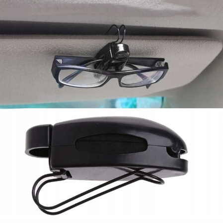 Uchwyt samochodowy na okulary klips mocny wieszak wytrzymały solidny