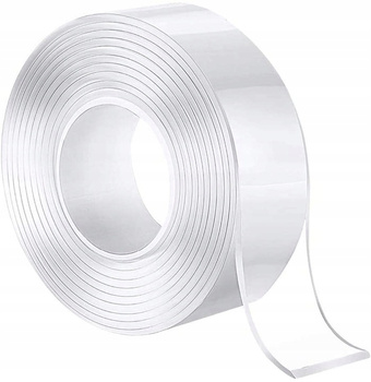 Nanotaśma dwustronna bezbarwna super mocna montażowa wodoodporna 5m długa