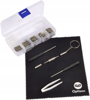 Zestaw do NAPRAWY okularów śrubki śrubokręty noski duży ZESTAW NAPRAWCZY